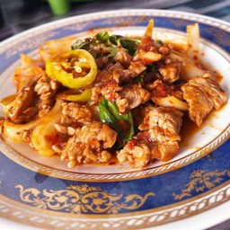 พริกเผาเนื้อ(กับข้าว)