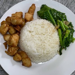 ข้าวผัดคะน้าน้ำมันหอย