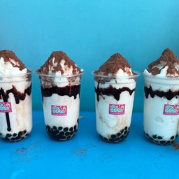 นมหมีปั่นภูเขาไฟ แก้ว22ออนซ์