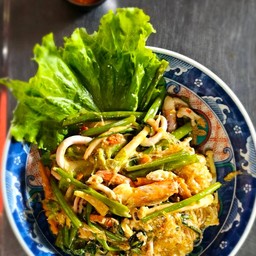 สุกี้แห้งกุ้ง