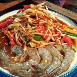 ตำกุ้งสดA