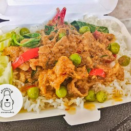 ข้าวราดแพนงหมู