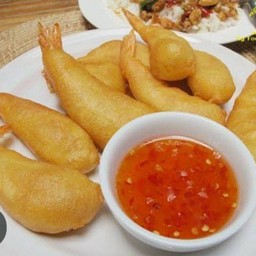 กุ้งชุปแป้งทอด