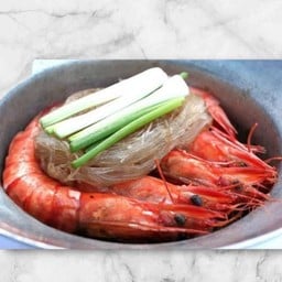 กุ้งทะเลอบวุ้นเส้น