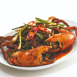 ปูผัดน้ำพริกเผา (S)