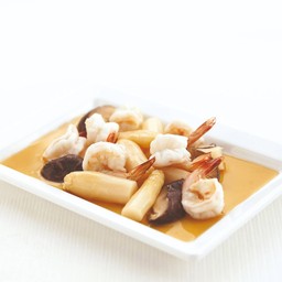 กุ้งผัดหน่อไม้กระป๋อง (L)