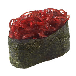 ซูชิหน้ายำสาหร่าย (แดง)