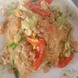 ผัดวุ้นเส้นหมูสับ