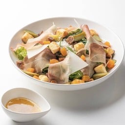 Speck Ham with Rocket and Baby Cos Salad (สลัดผักร็อกเก็ต ผักคอส และสเปคแฮม)