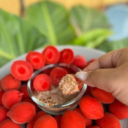 พีชแดงกรอบ+พริกเกลือ