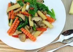 หม่าล่าผัดหม้อไฟแห้ง- ผักรวม