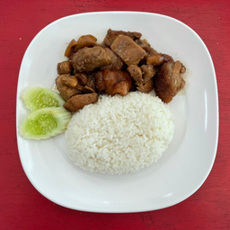 ข้าวราดหมูรวน