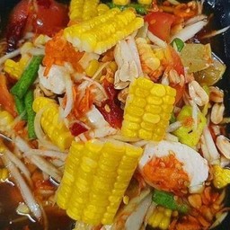 ตำไทยข้าวโพดไข่เค็ม