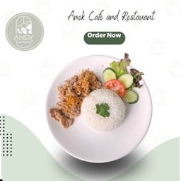 โปรโมชั่น (จานเดี่ยว) ข้าวหมูกระเทียม