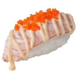ซูชิหน้าแซลมอนเบิร์นสไปซี่