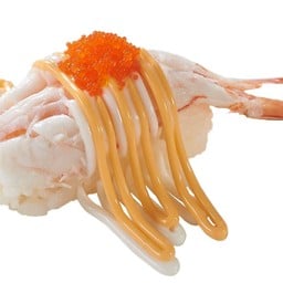 ซูชิหน้ากุ้งซอสชีส