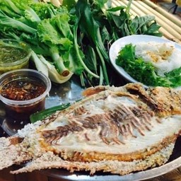 เมี่ยงปลาทับทิมเผา