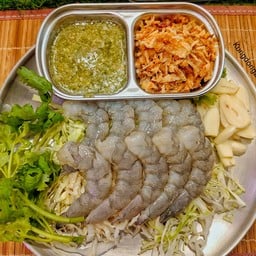 กุ้งแช่น้ำปลา ชุดใหญ่