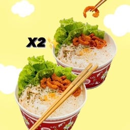 2x หมี่ไก่ฉีก + น้ำพริกหมูกระจก!