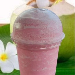 มะพร้าวปั่นนมชมพู