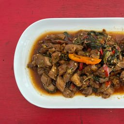 กะเพราเป็ดพะโล้