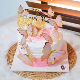 เค้กผีเสื้อ (ชมพู)