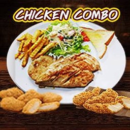 สเต็กไก่คอมโบ