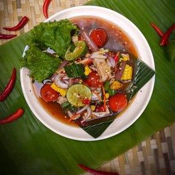 ยำนัว หมูยอไข่แดงเค็ม