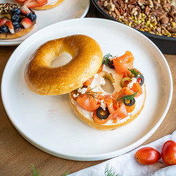 Salmon bagel