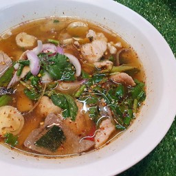 ต้มแซ่บหมูชิ้น+ตับ