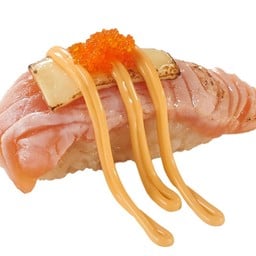 ซูชิหน้าแซลมอนเบิร์นดับเบิ้ลชีส
