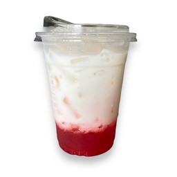 นมสดสตรอว์เบอร์รี่เย็น