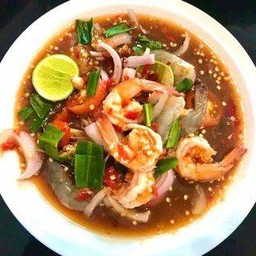 ยำกุ้งทูโทน