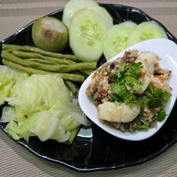 น้ำพริกปลาร้าไข่ต้ม