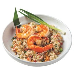 •ข้าวผัดคั่วพริกเกลือกุ้ง