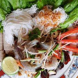 ตำถาดปูปลาร้า-กุ้งสด