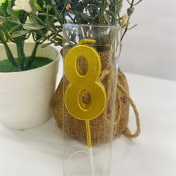 เทียนเลข 8 สีทอง