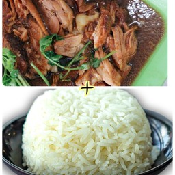 ข้าวขาหมูเห็ดหอม(เนื้อหนัง มันน้อย)