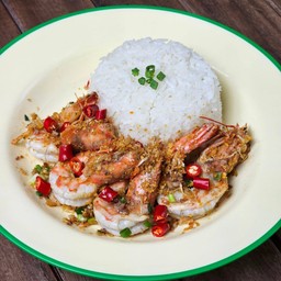 ข้าวกุ้งผัดพริกเกลือ
