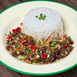 ข้าวเป็ดคั่วพริกเกลือ