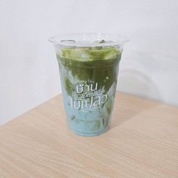 [DR4] Butterfly Pea Matcha Latte - มัจฉะนมอัญชัญ
