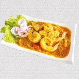 M38. ผัดผงกระหรี่กุ้ง