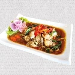 M34. กะเพราหอยนางรม