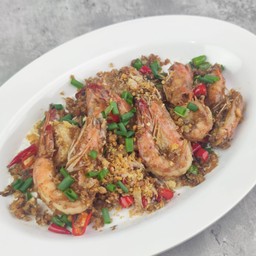 กุ้งผัดพริกเกลือ