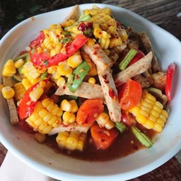 ตำข้าวโพดหมูยอ