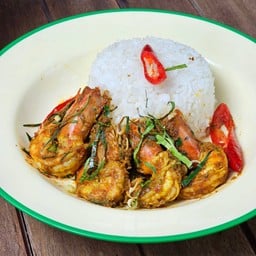 ข้าวคั่วกลิ้งกุ้ง