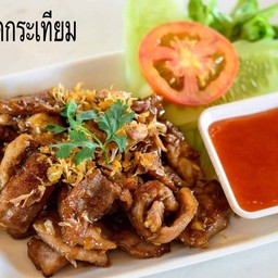 หมูทอดกระเทียม