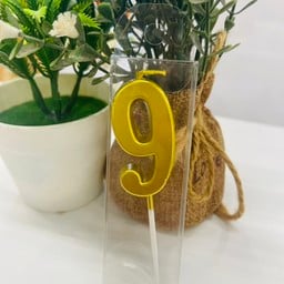 เทียนเลข 9 สีทอง