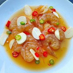 บูชากุ้งดองน้ำมันพราย (กุ้งดองซีอิ๊ว 13-15 ตัว)