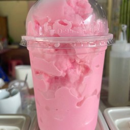 นมสดชมพูปั่น